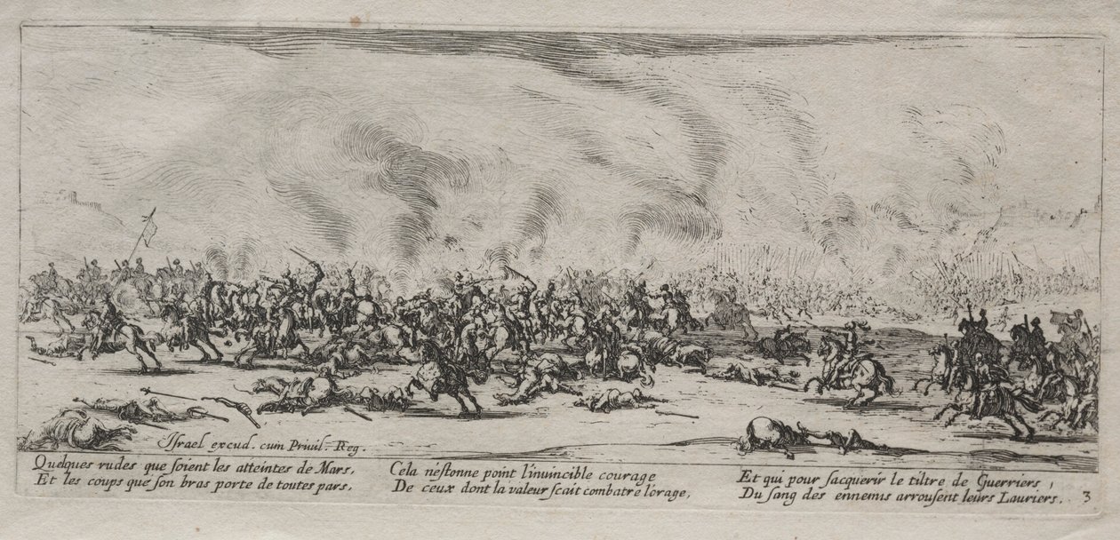 A háború nagy nyomorúságai: A csata, 1633. alkotó: Jacques Callot