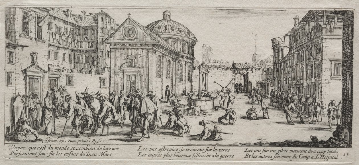 A háború nagy nyomorúságai: A kórház alkotó: Jacques Callot