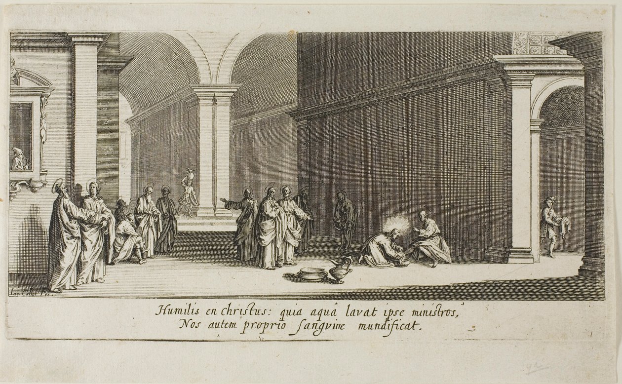 A nagy szikla különféle Firenzében tervezett jelenetekből alkotó: Jacques Callot