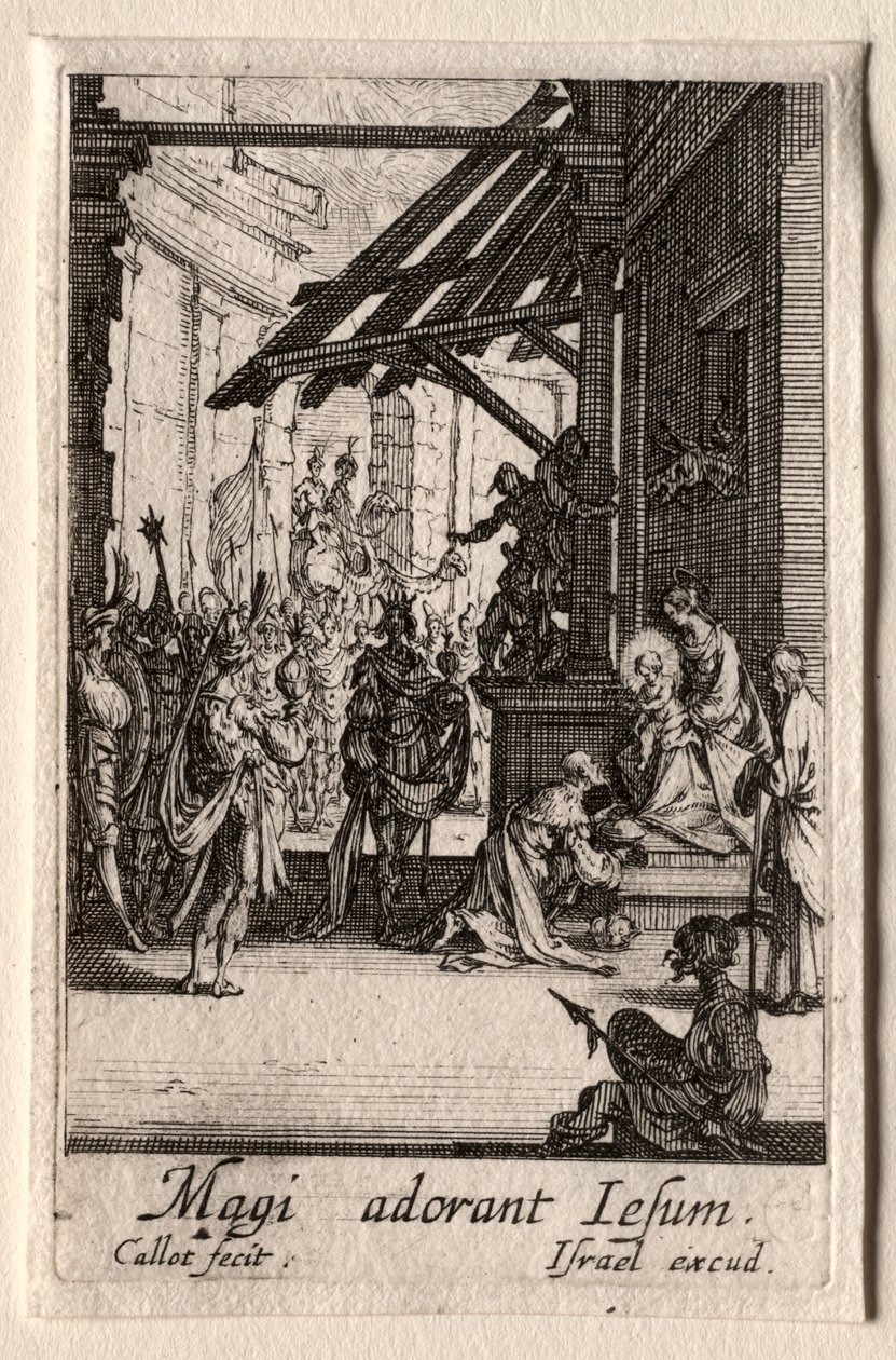 A Szűz élete: A mágusok imádása alkotó: Jacques Callot