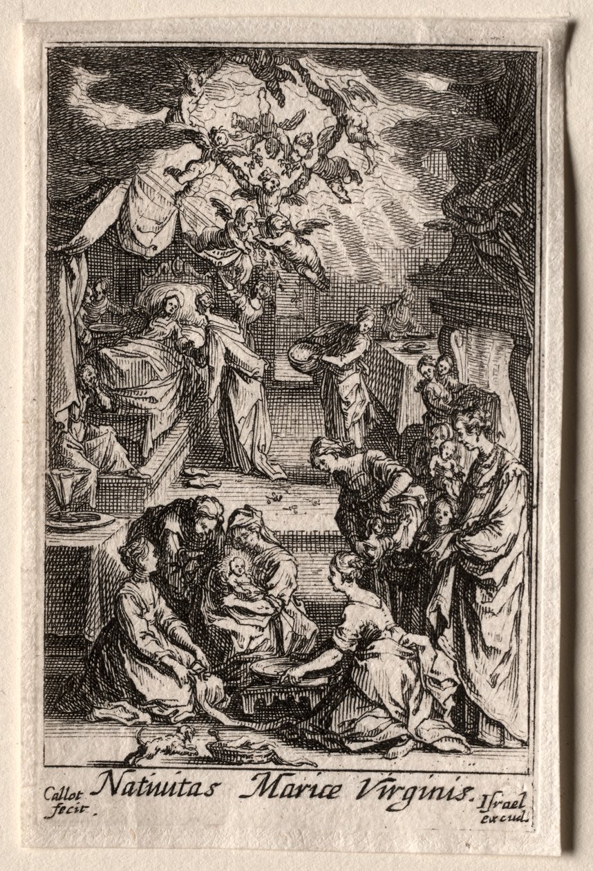 A Szűz élete: A Szűz születése alkotó: Jacques Callot