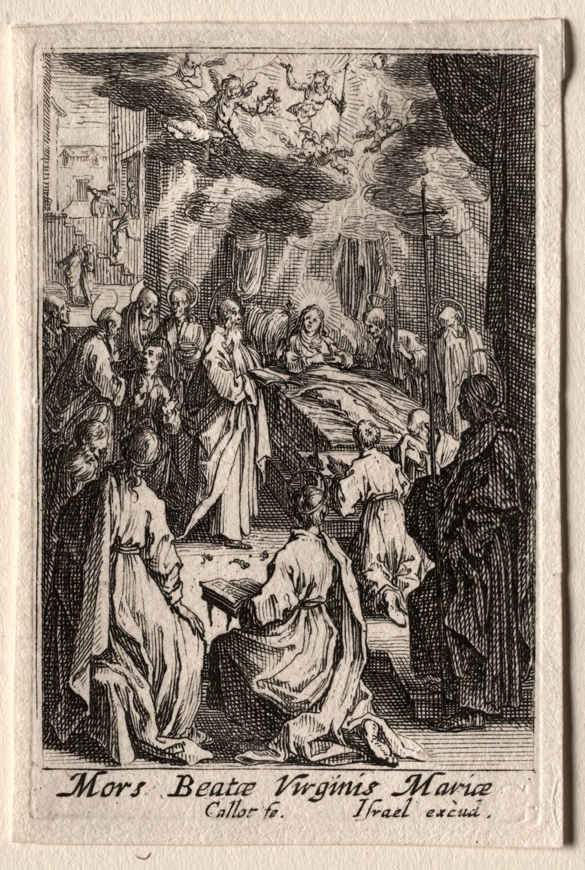 A Szűz élete: A Szűz halála alkotó: Jacques Callot