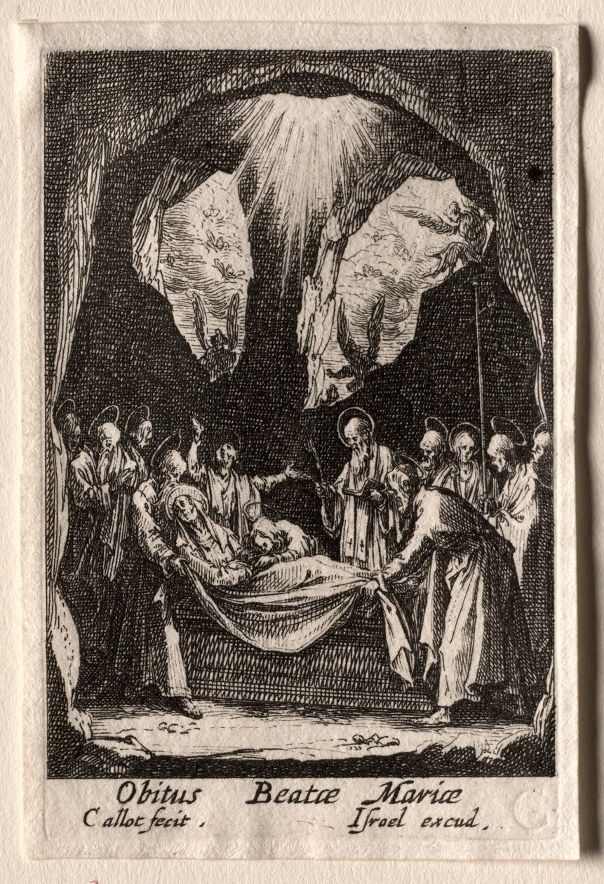 A Szűz élete: A Szűz síremléke alkotó: Jacques Callot