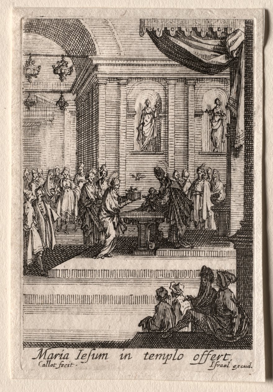 A Szűz élete: Krisztus bemutatása a templomban alkotó: Jacques Callot