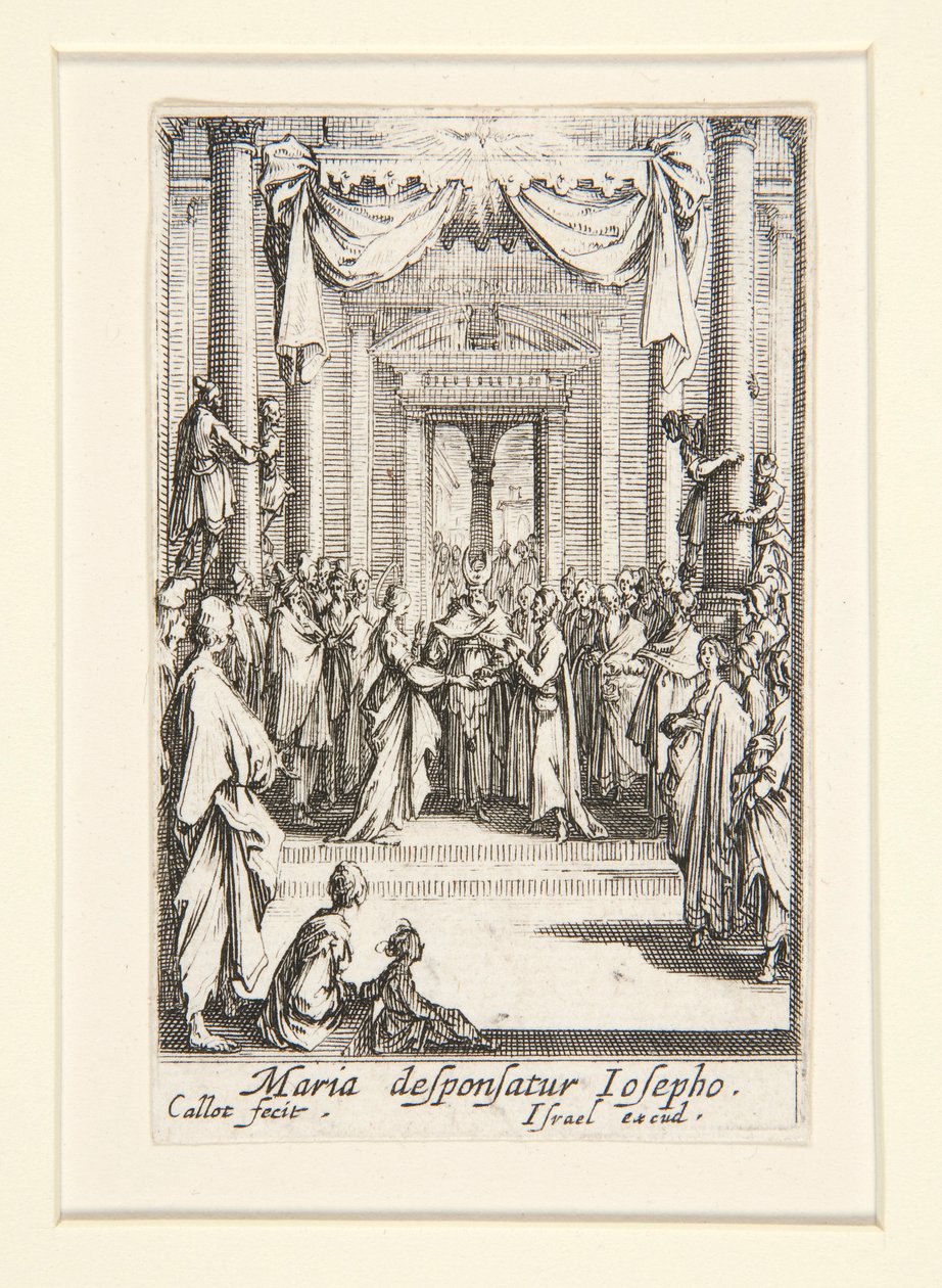 A Szűz házassága, sz. 4 A Szűz életéből alkotó: Jacques Callot