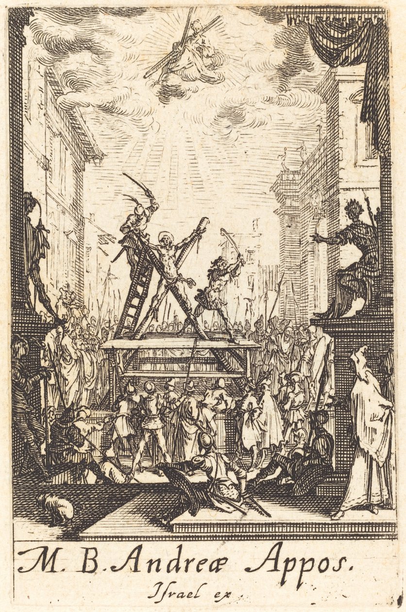 Szent András mártíromsága alkotó: Jacques Callot