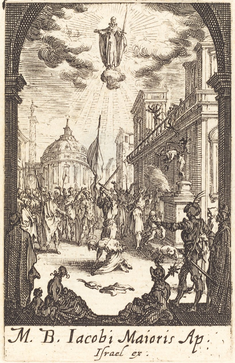 Major Szent Jakab mártíromsága, c. 16341635. alkotó: Jacques Callot