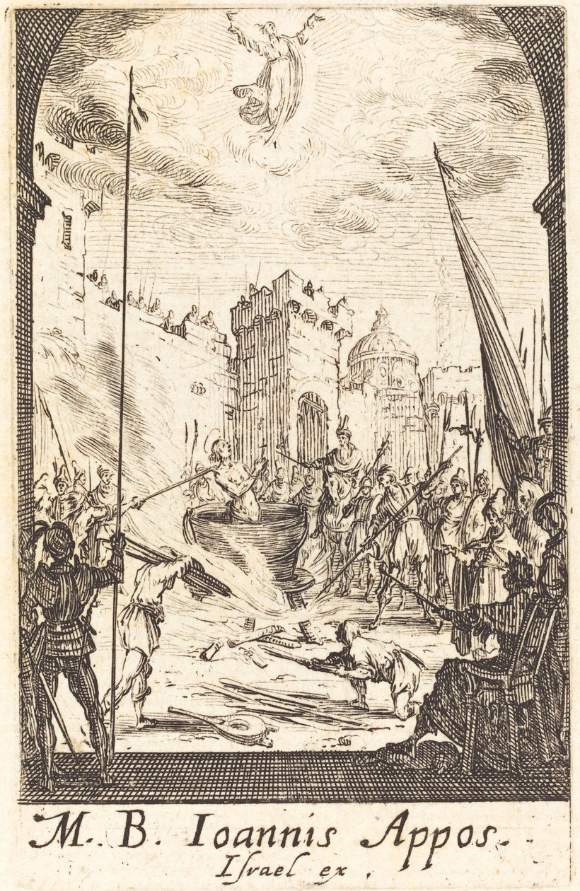 Szent János evangélista vértanúsága alkotó: Jacques Callot