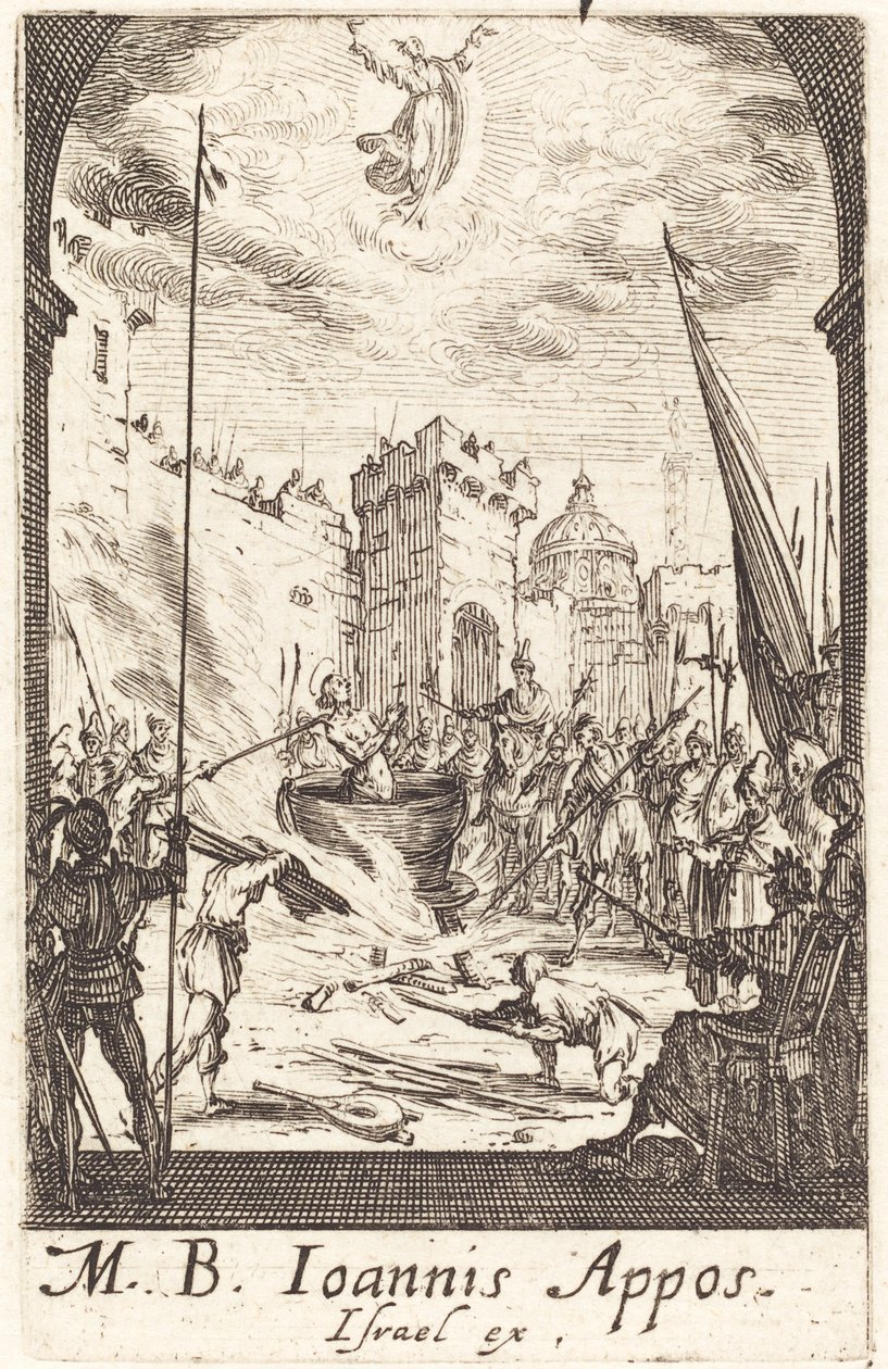 Szent János evangélista vértanúsága alkotó: Jacques Callot
