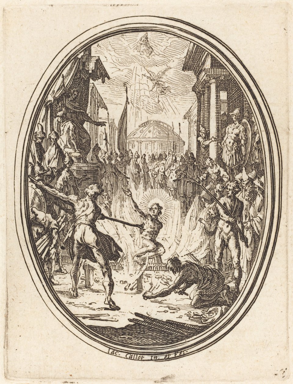 Szent Lőrinc mártíromsága alkotó: Jacques Callot