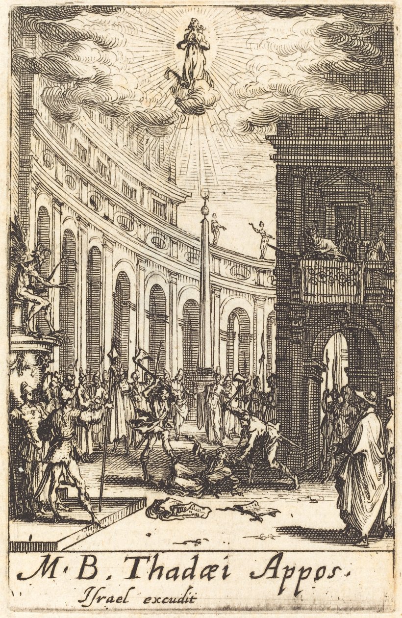 Szent Tádé mártíromsága, c. 16341635. alkotó: Jacques Callot