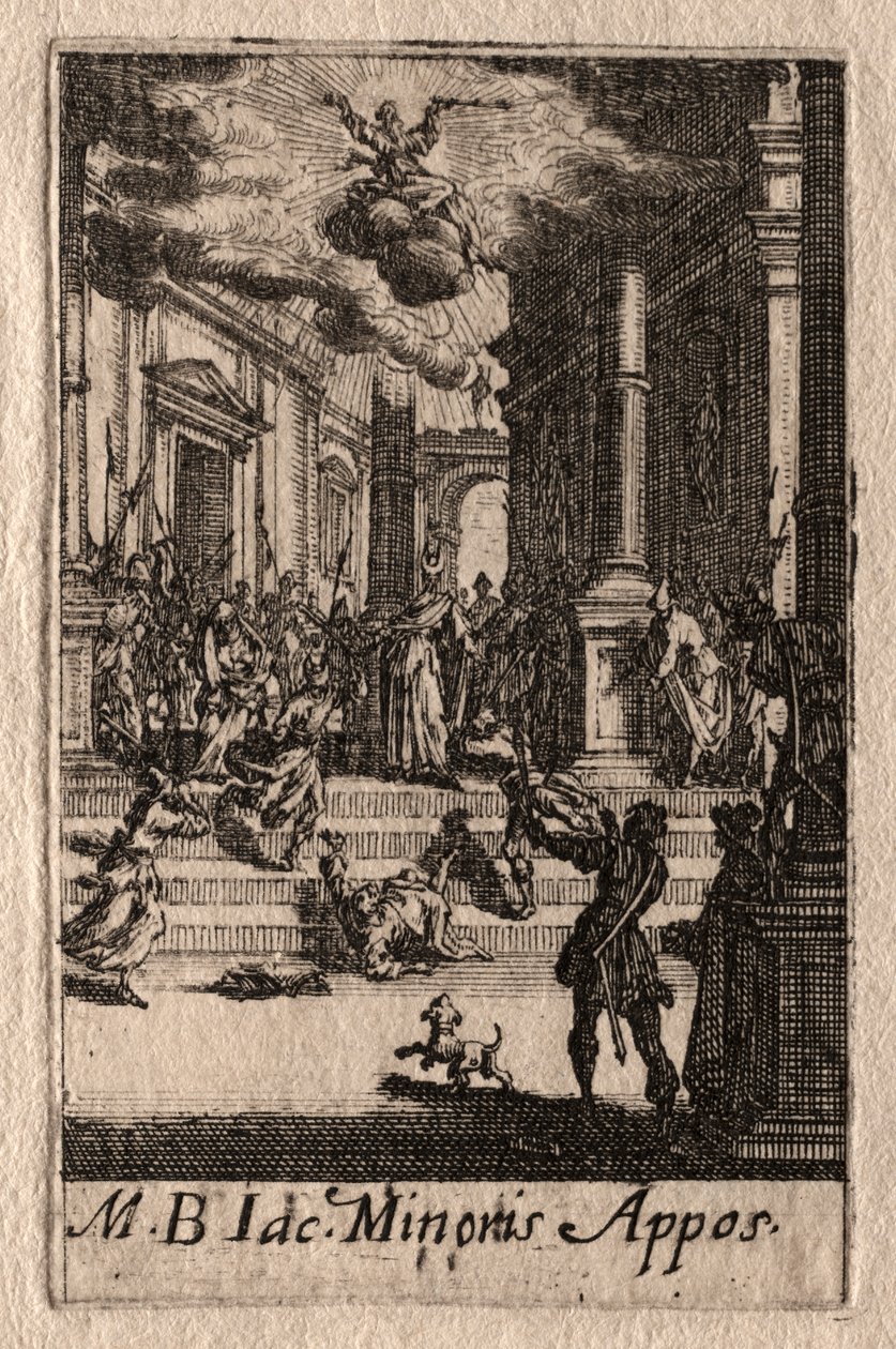 Az apostolok vértanúsága: Kisebb Szent Jakab alkotó: Jacques Callot