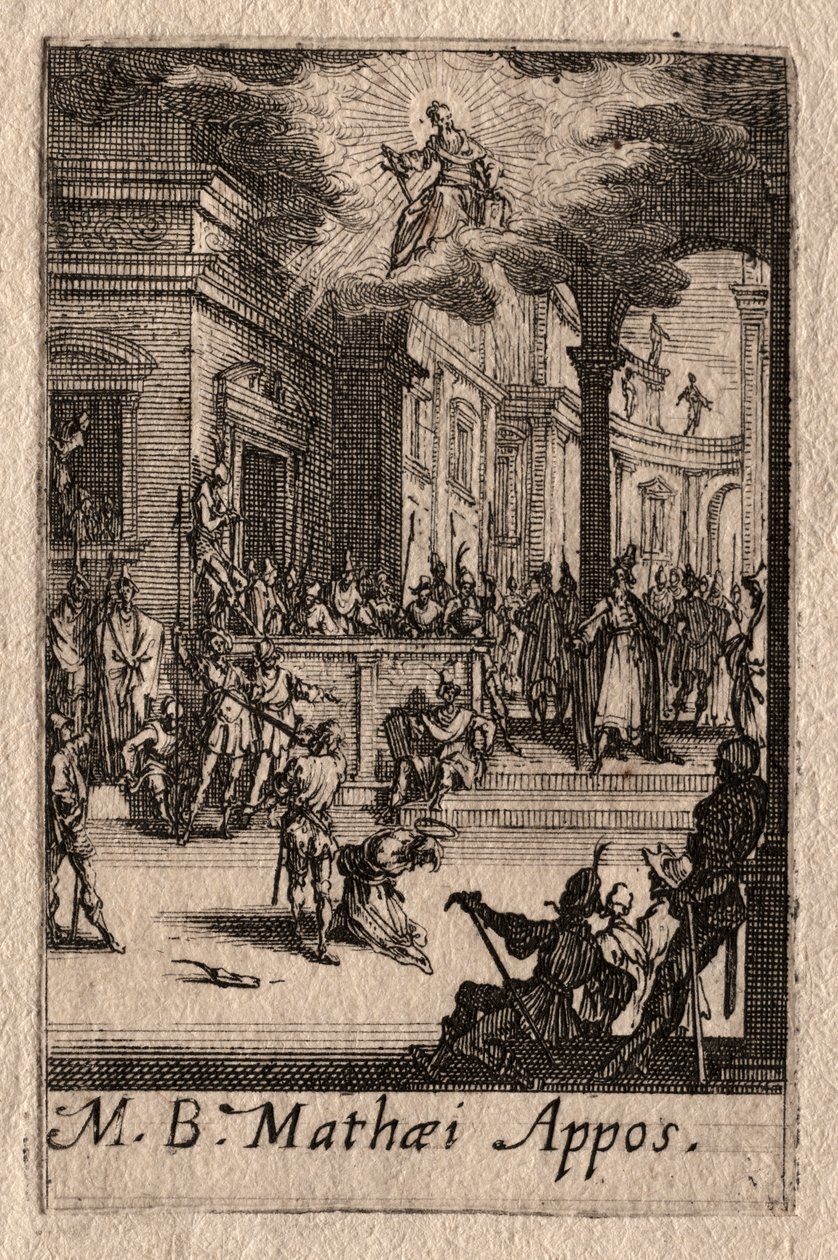 Az apostolok vértanúsága: Szent Máté alkotó: Jacques Callot