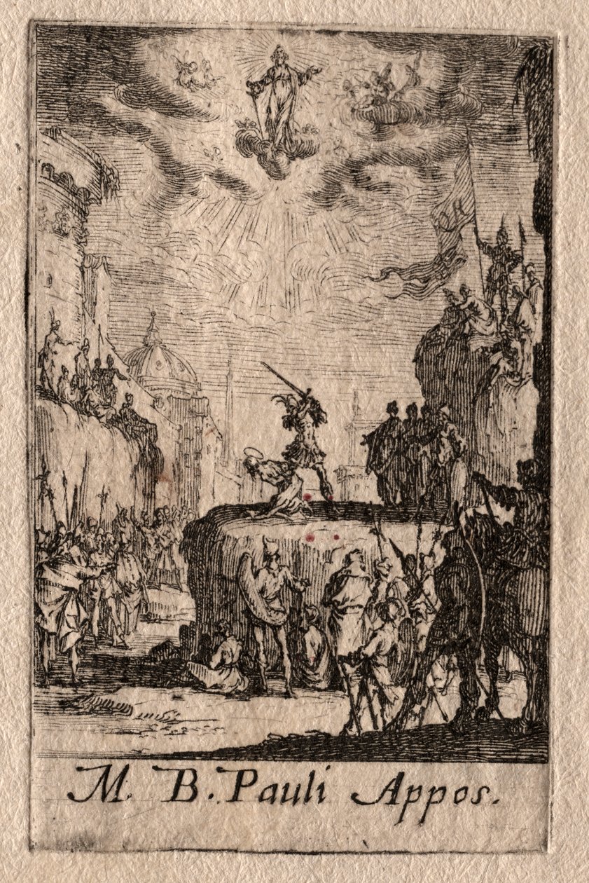 Az apostolok vértanúsága: Szent Pál alkotó: Jacques Callot