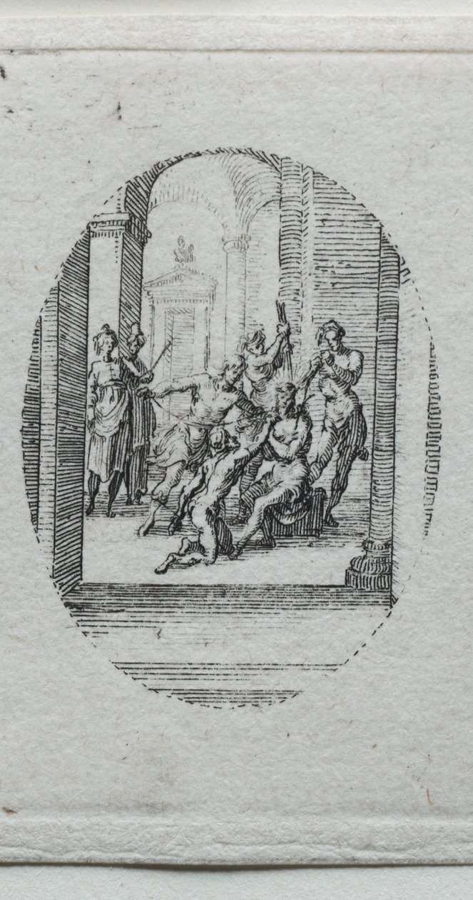 A szenvedés titkai: tövissel megkoronázott Krisztus alkotó: Jacques Callot