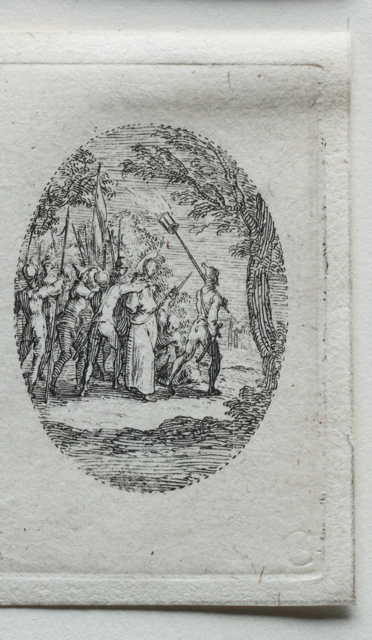 A szenvedés titkai: Krisztus fogságba esett. alkotó: Jacques Callot