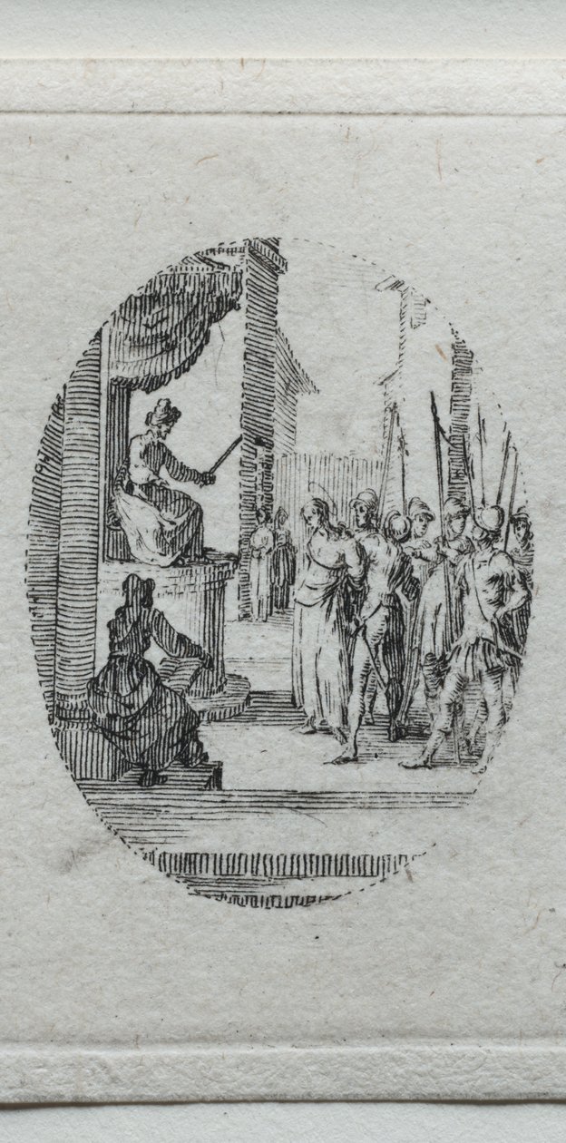 A szenvedés titkai: Krisztus Pilátus előtt alkotó: Jacques Callot