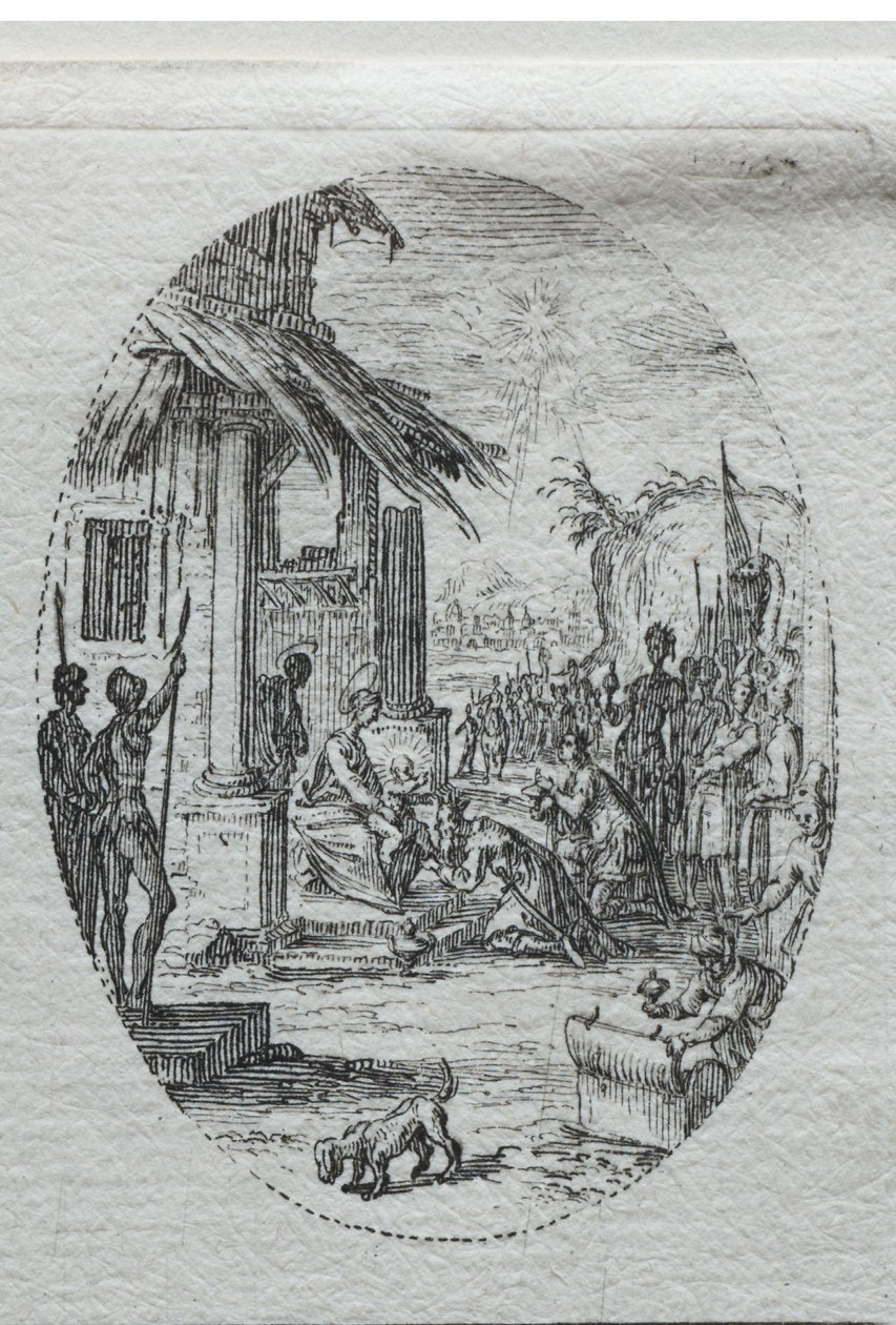 A szenvedély rejtelmei: A királyok imádása. alkotó: Jacques Callot