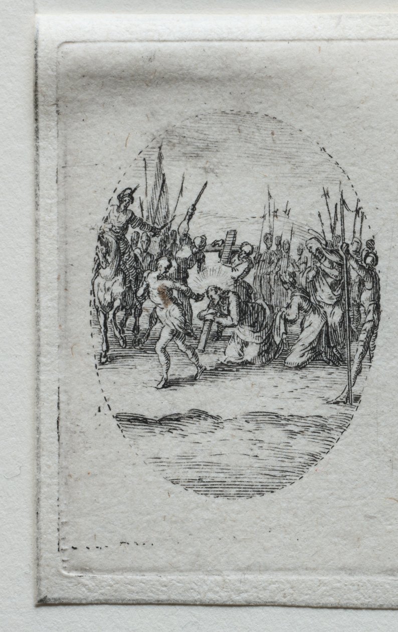 A szenvedés titkai: A kereszthordozás. alkotó: Jacques Callot