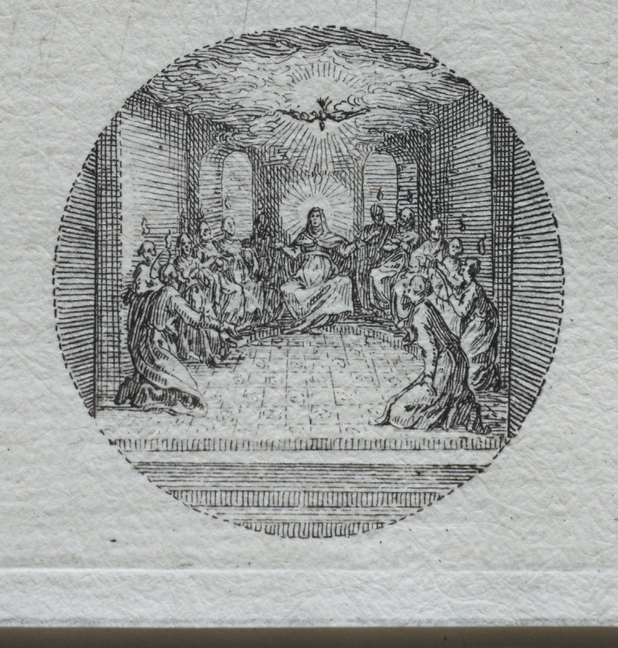 A szenvedés titkai: A Szentlélek alászállása alkotó: Jacques Callot