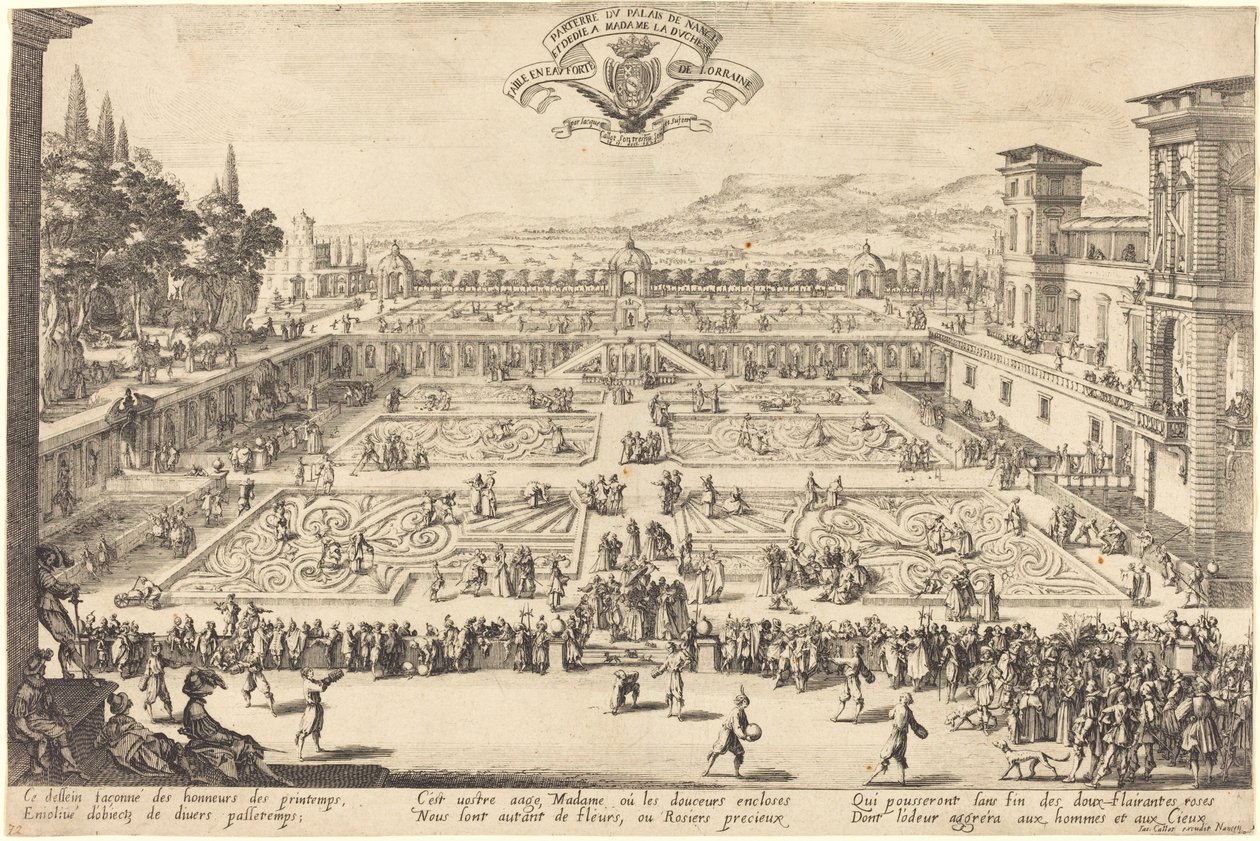 A nancyi Palace Gardens alkotó: Jacques Callot