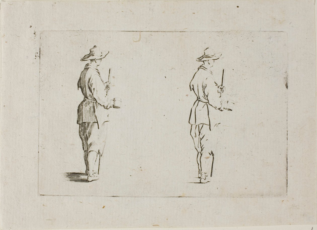 Serleget tartó paraszt, A szeszélyekből alkotó: Jacques Callot