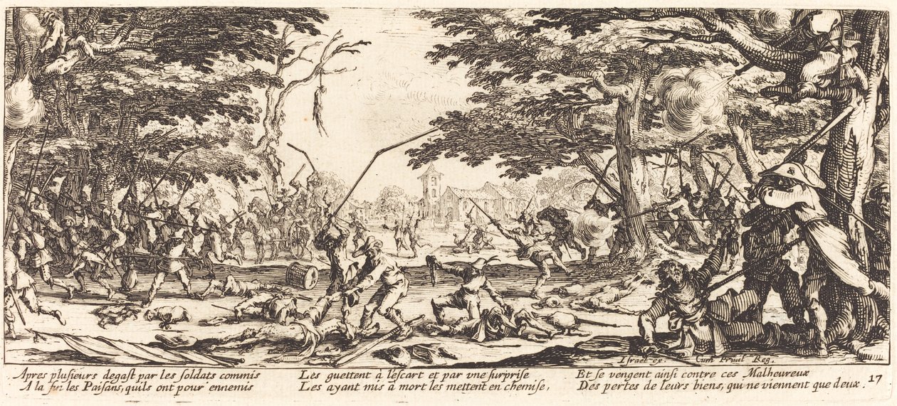 A parasztok megbosszulják magukat alkotó: Jacques Callot