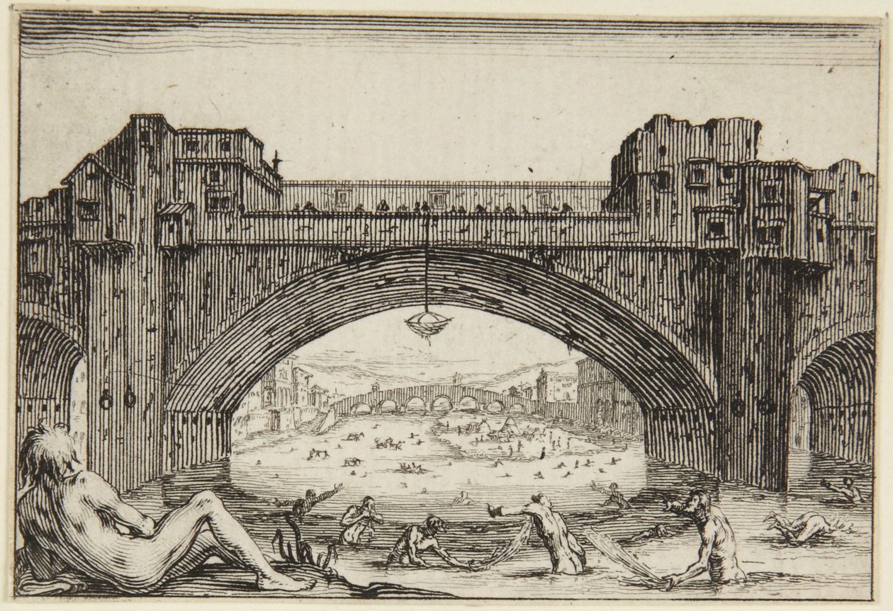 A Ponte Vecchio, Firenze alkotó: Jacques Callot