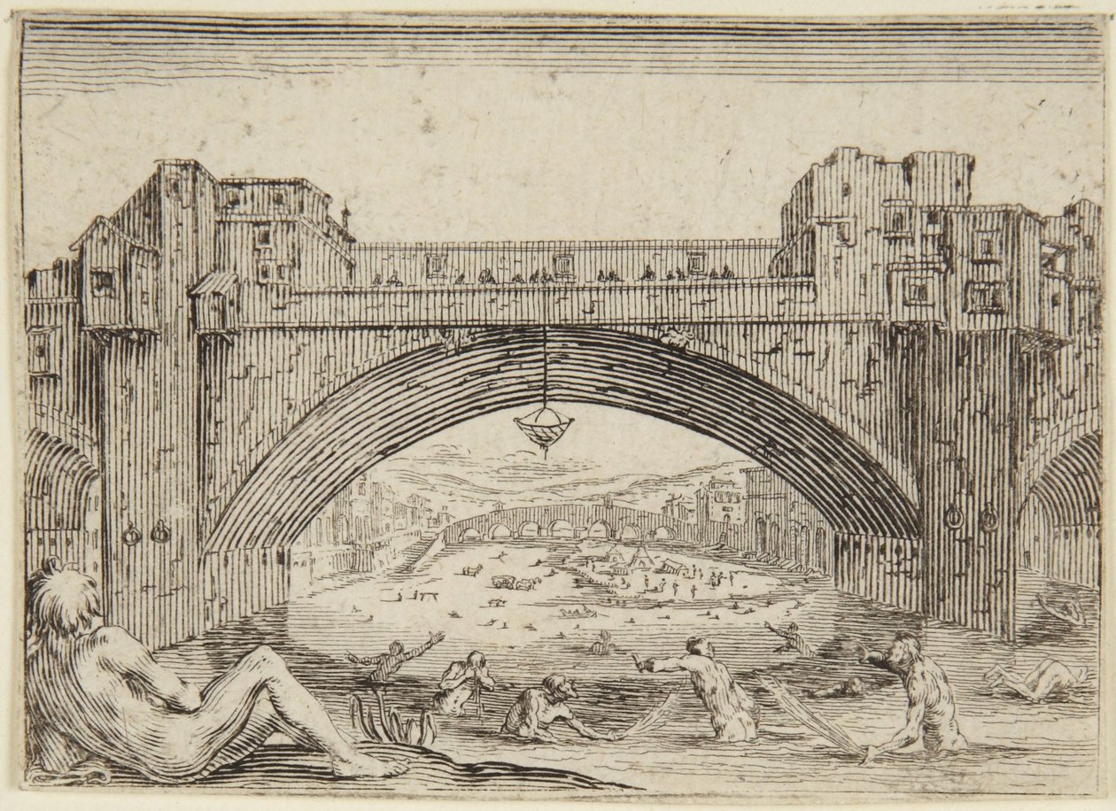 A Ponte Vecchio, Firenze alkotó: Jacques Callot