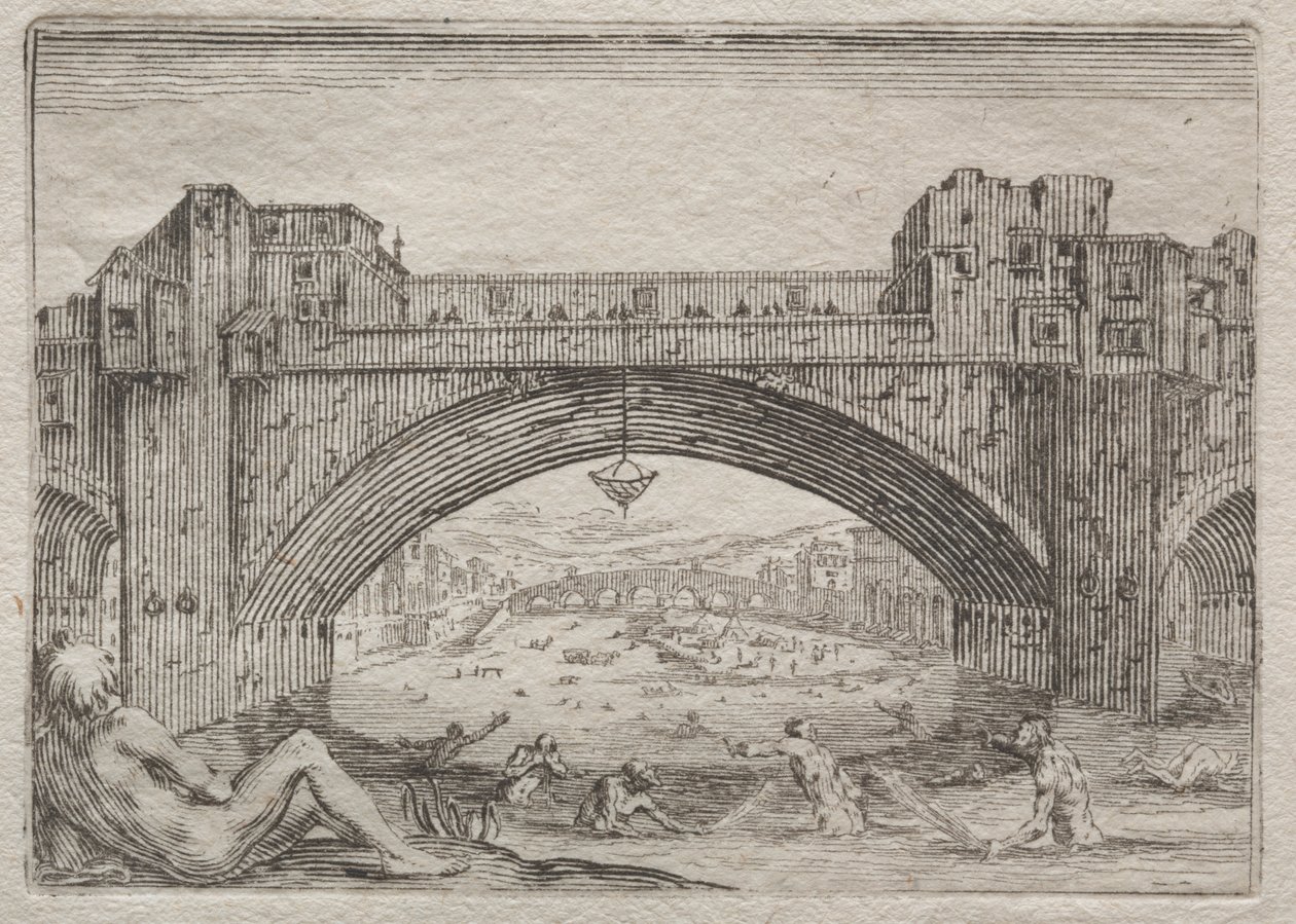 A Ponte Vecchio, Firenze alkotó: Jacques Callot