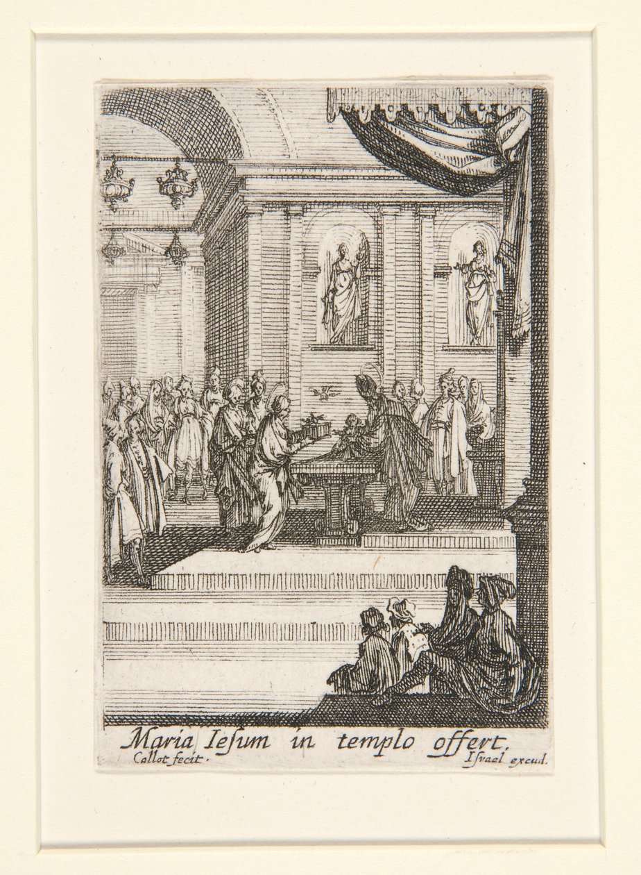 Krisztus bemutatása, sz. 10. A Szűz élete alkotó: Jacques Callot