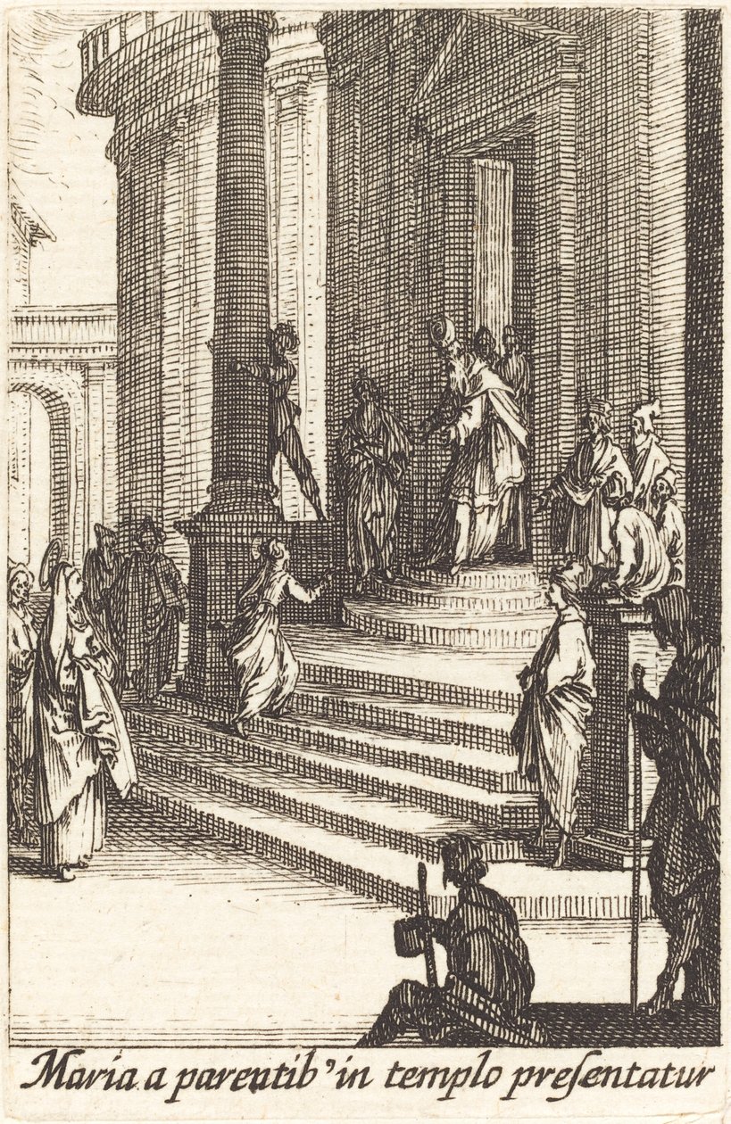 A Szűzanya bemutatása, 1630-ban vagy azután. alkotó: Jacques Callot