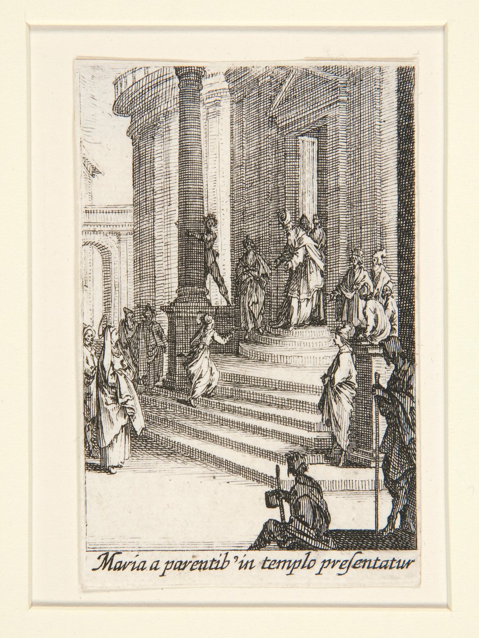 A Szűz bemutatása, 3. sz. A Szűz életéből alkotó: Jacques Callot