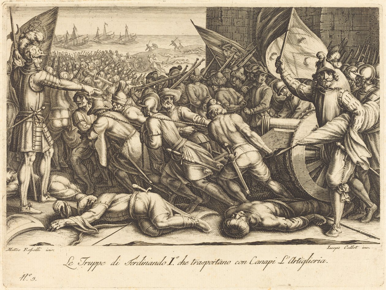 A csapatok újbóli beszállása alkotó: Jacques Callot