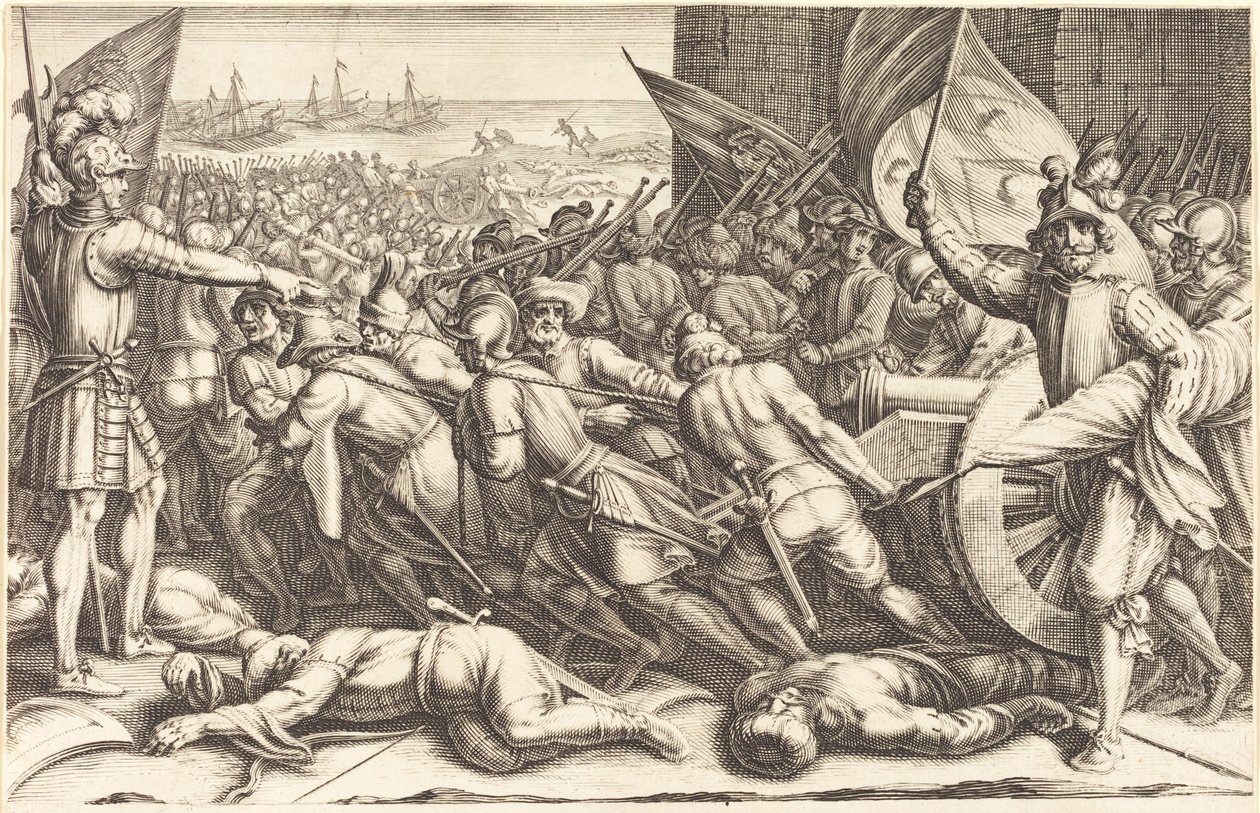 A csapatok újbóli beszállása alkotó: Jacques Callot