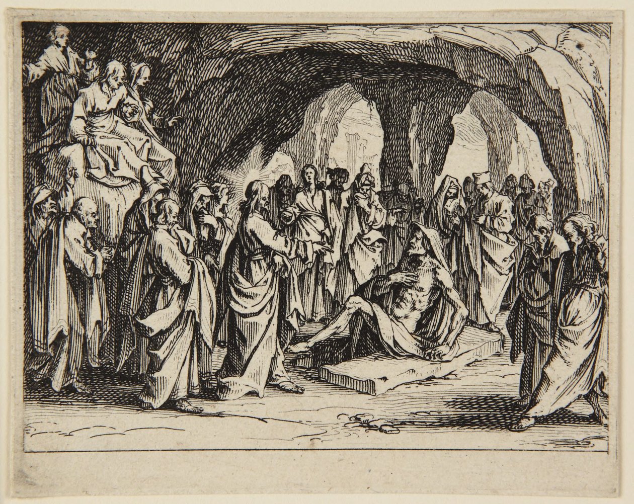 Lázár feltámasztása alkotó: Jacques Callot