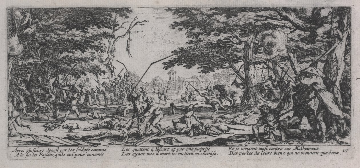 A parasztok bosszúja (La Revanche des paysons), A háború nyomorúságaiból alkotó: Jacques Callot