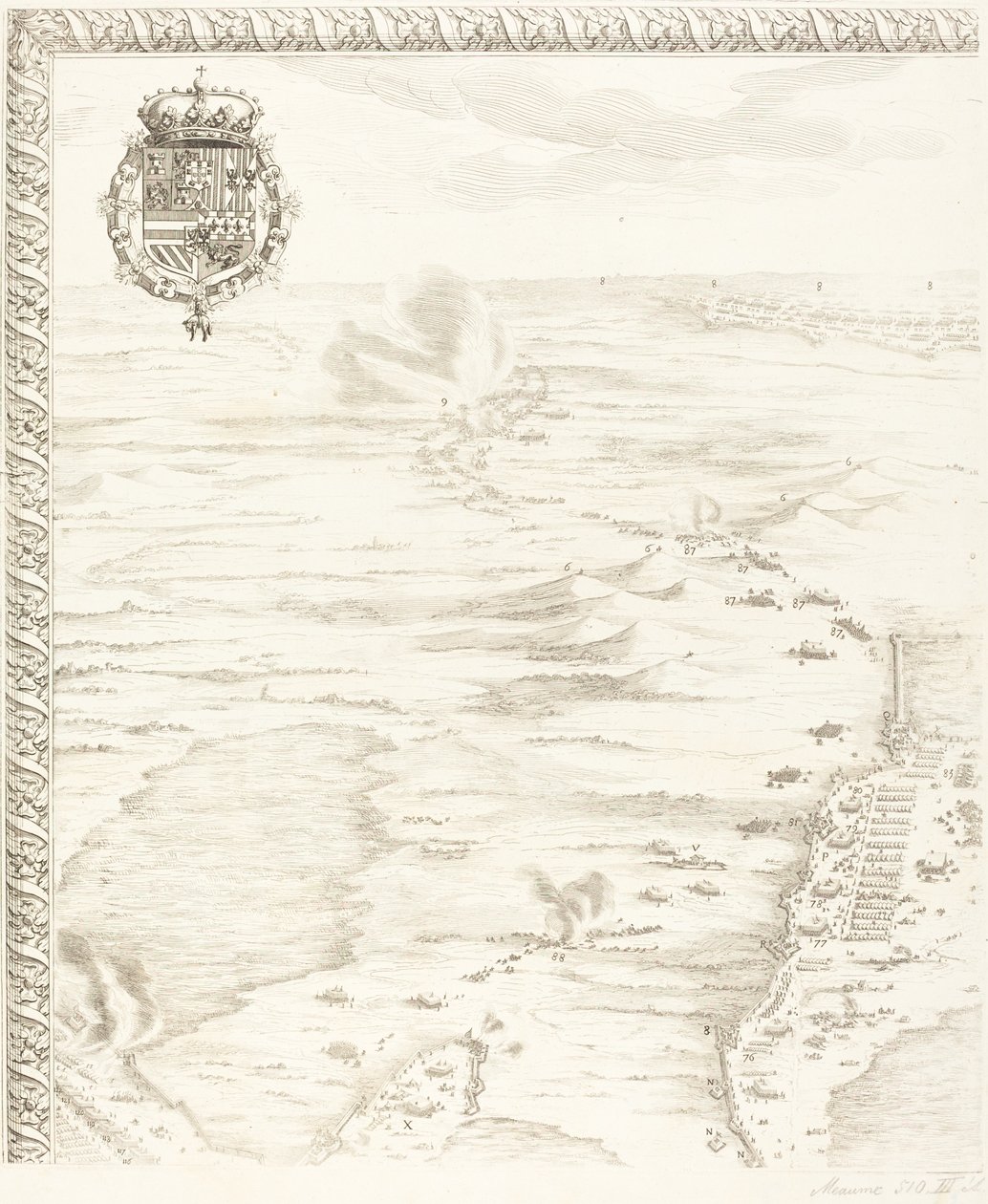 Breda ostroma [6/1. tábla] alkotó: Jacques Callot