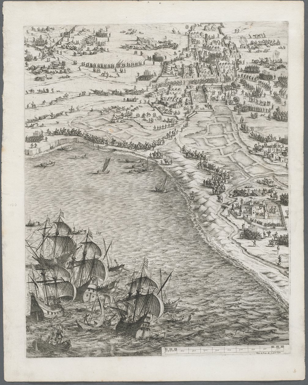 La Rochelle ostroma: 12. tábla alkotó: Jacques Callot