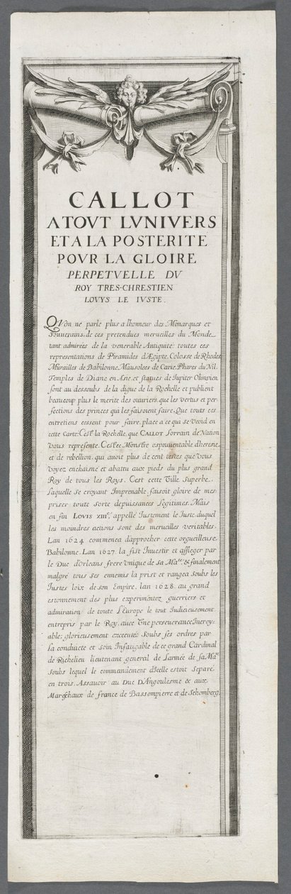 La Rochelle ostroma: 4. tábla alkotó: Jacques Callot
