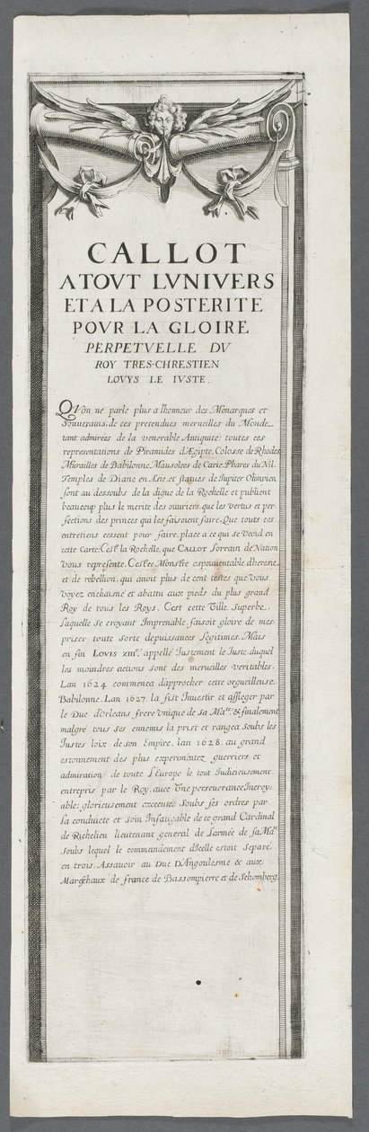 La Rochelle ostroma: 4. tábla, 1628-1630. alkotó: Jacques Callot