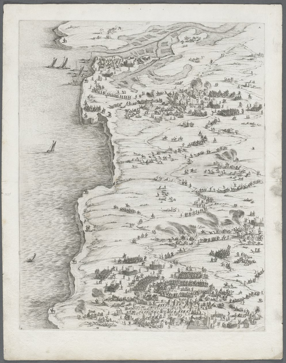 La Rochelle ostroma: 5. táblakép alkotó: Jacques Callot
