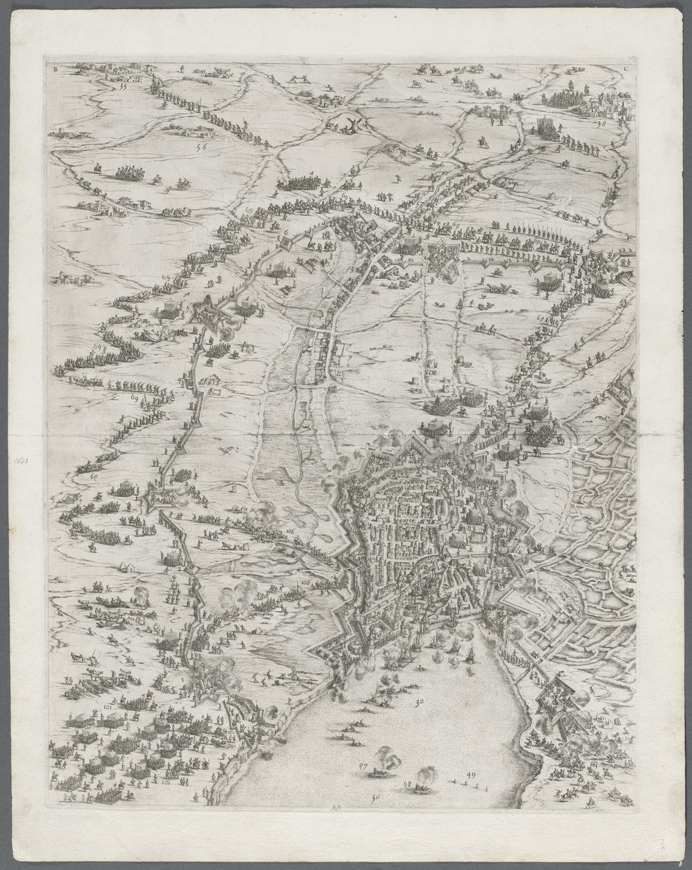 La Rochelle ostroma: 6. táblakép alkotó: Jacques Callot