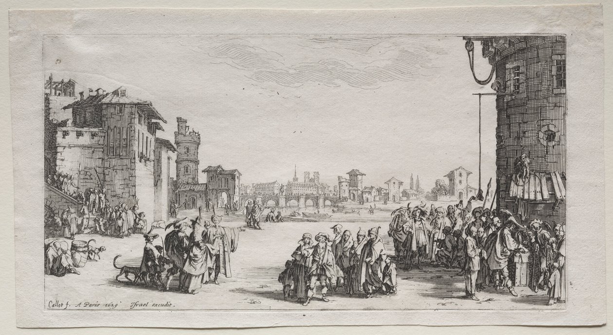 A rabszolgapiac, 1629. alkotó: Jacques Callot
