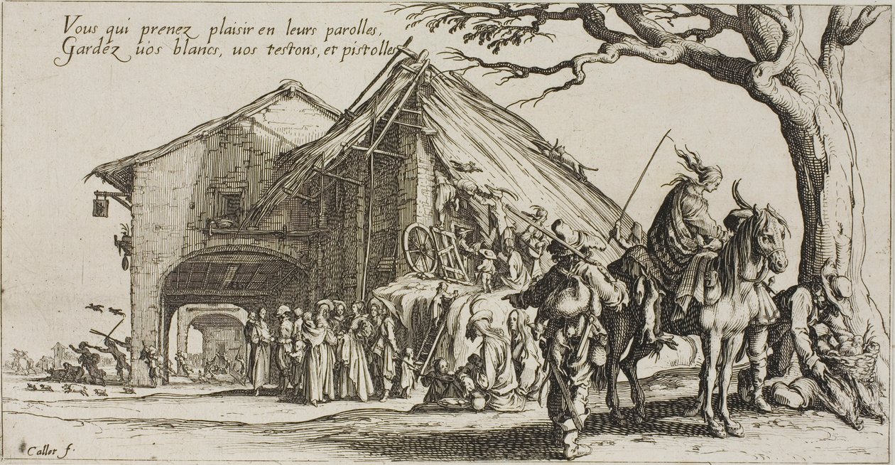 A megállóhely, a Bohéméletből alkotó: Jacques Callot