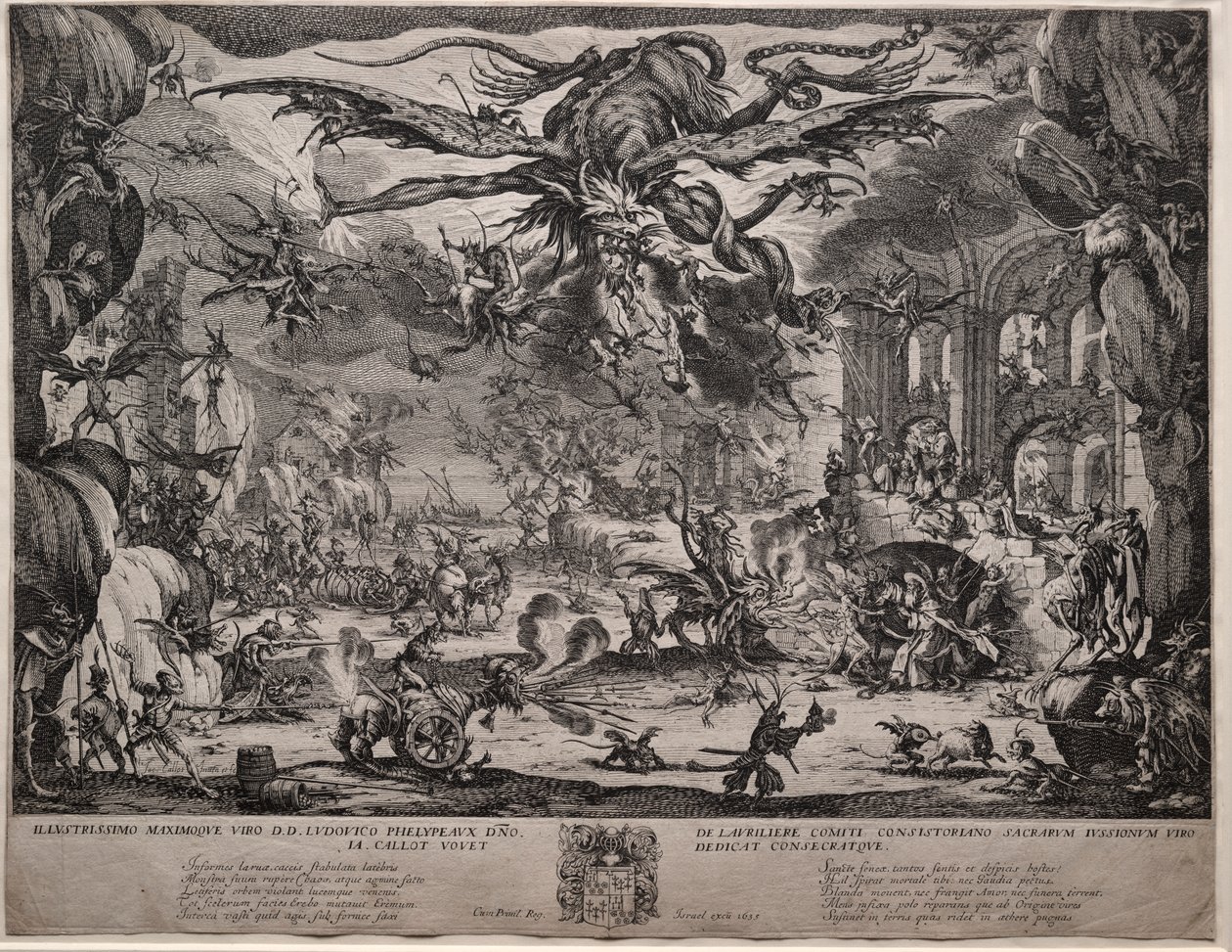 Szent Antal megkísértése (második változat) alkotó: Jacques Callot
