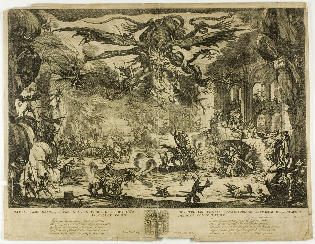 Szent Antal megkísértése alkotó: Jacques Callot