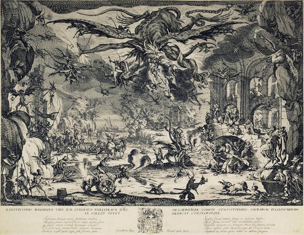 Szent Antal megkísértése, 1635 alkotó: Jacques Callot