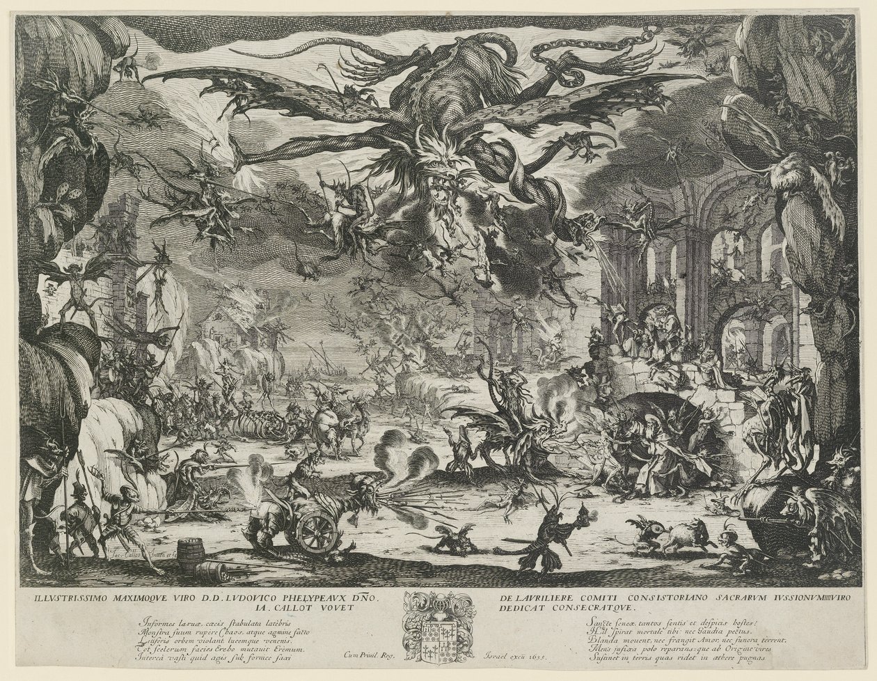 Szent Antal megkísértése alkotó: Jacques Callot