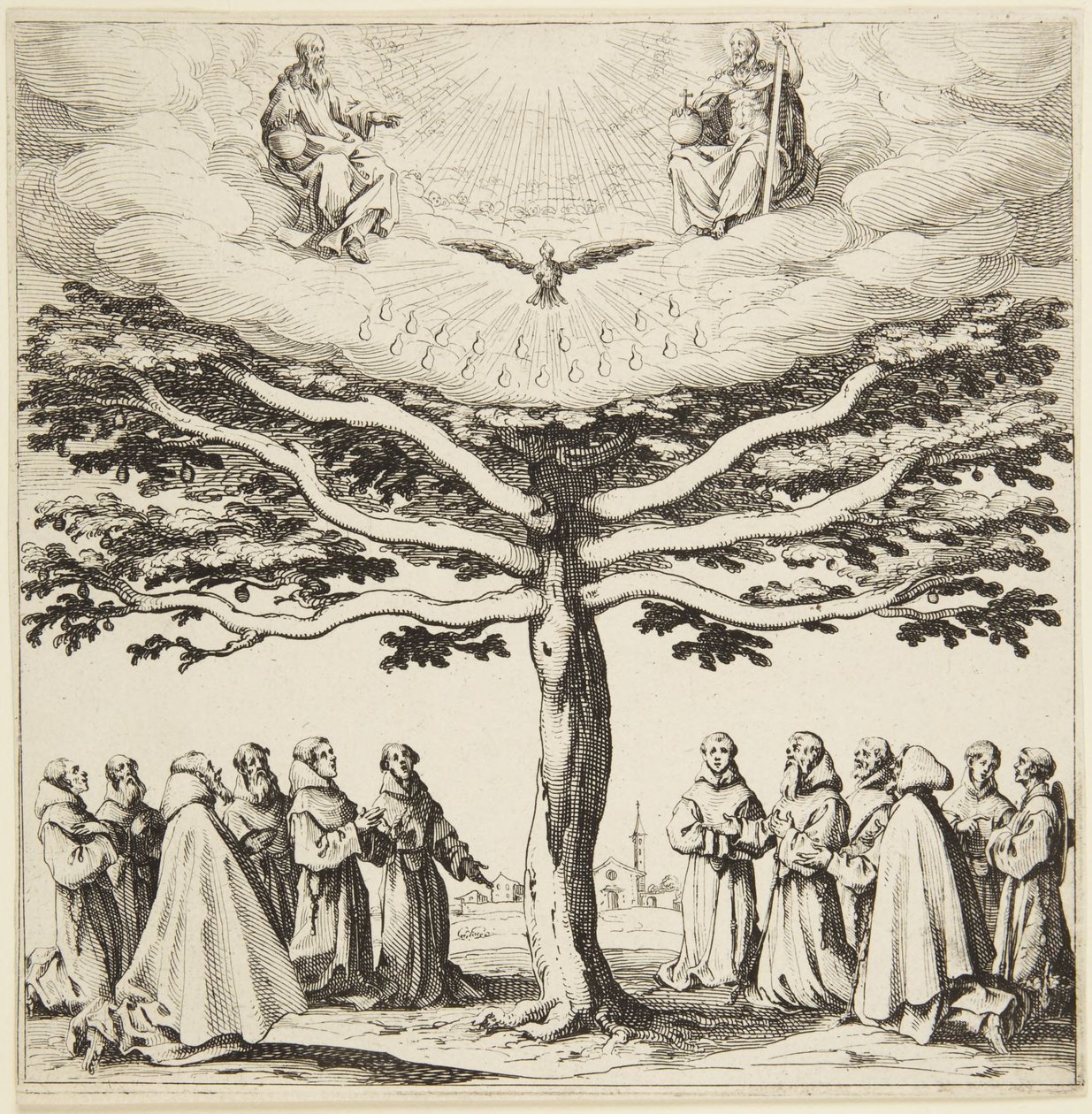 Szent Ferenc fája alkotó: Jacques Callot